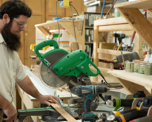 Amish Builder Millcraft Furniture Factory Amish Craftsman Cutting